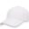 A white baseball cap is shown on a white background.