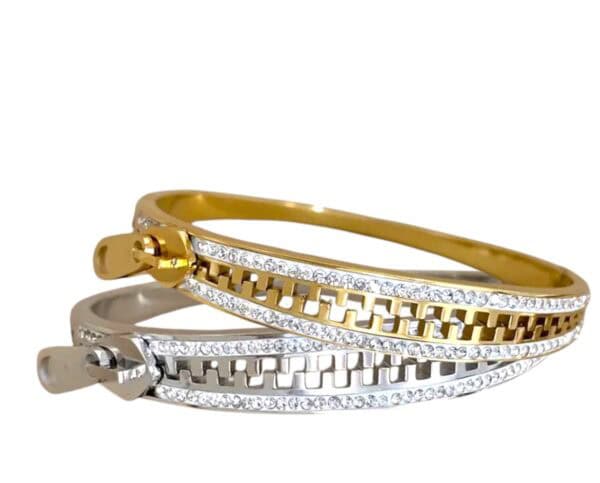 Elegant Opened Zipper Bracelet